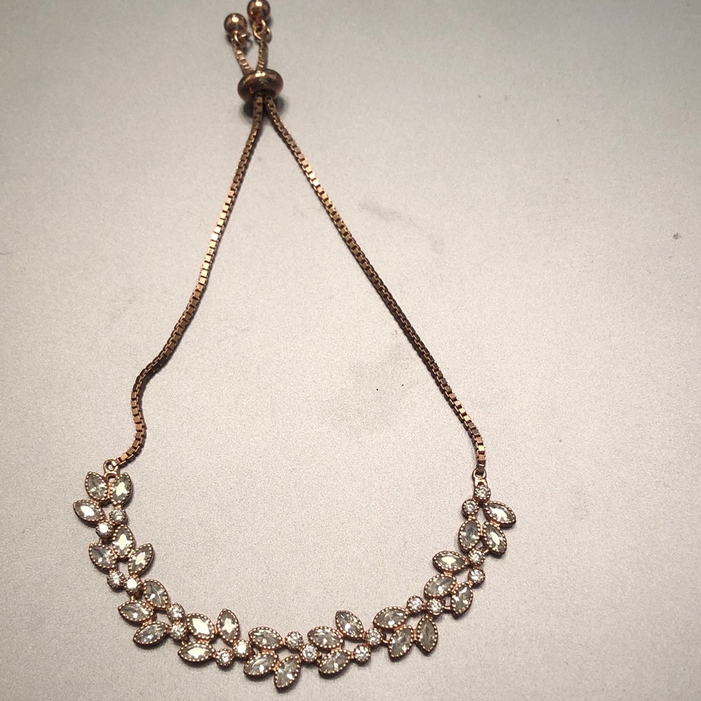Rose gold colored bracelet